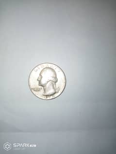 Old USA 1972 Coin Quarter Dollar