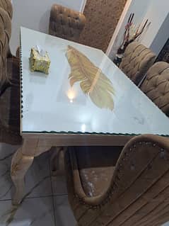 Dining table / Wooden dining table / 6 seater dining table