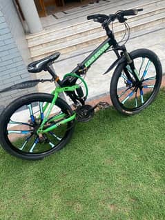 Landrover foldable bicycle, with 11 gears + suspension