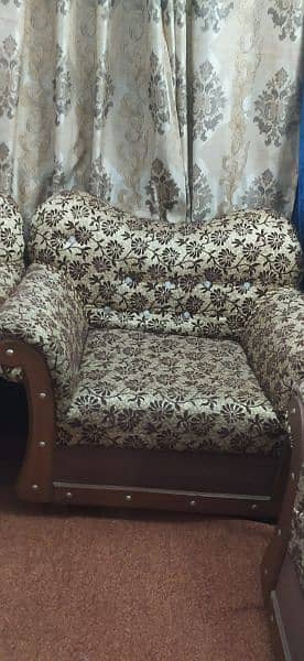 Wooden Sofa set 3,1,1 3