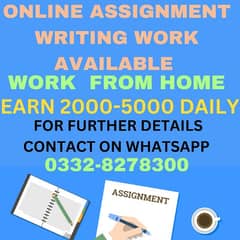 Online Assignment Jobs Available