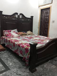 wooden bed