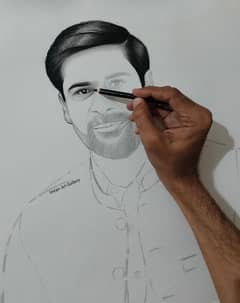 Oil painting | Hand made Sketch | Portrait | colour Pencil portrait