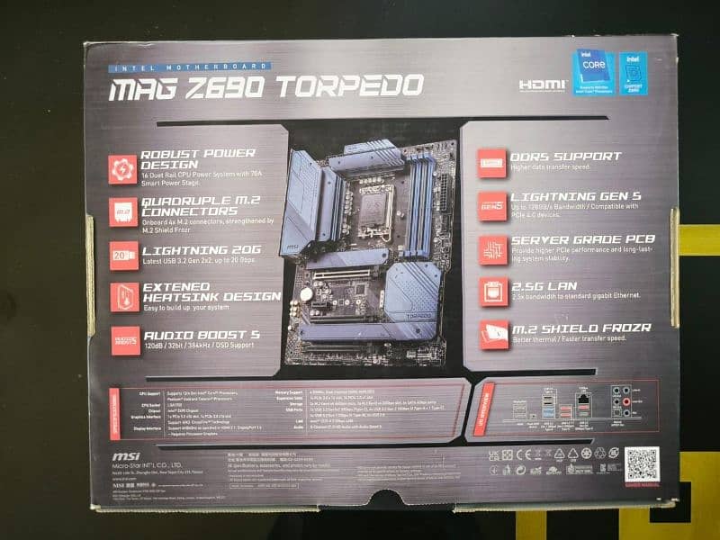 Msi MAG Z690 Torpedo Motherboard (display checked) 1