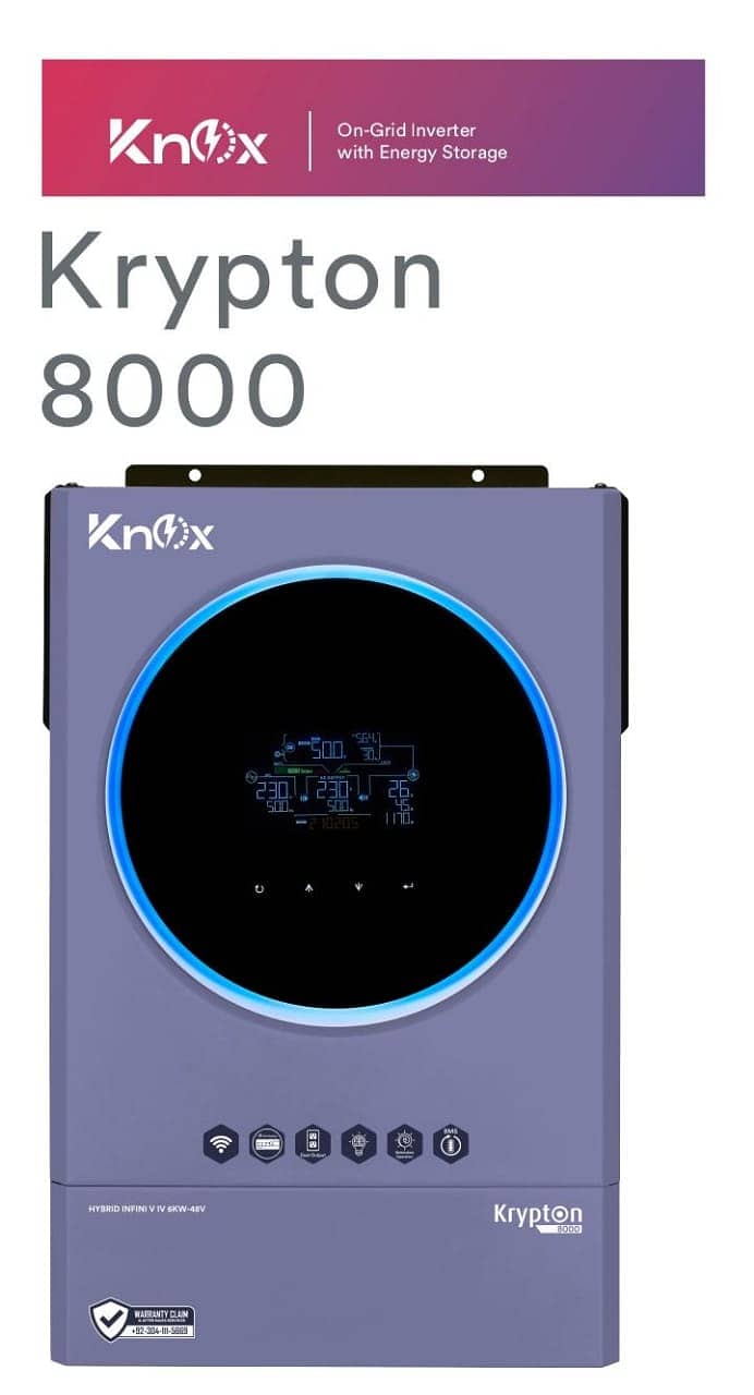 Knox krypton 8000 6kw Solar Hybrid inverter 0