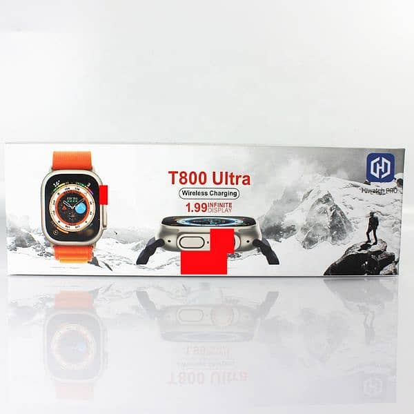 Smart Watch T800 Ultra With Extra 2 Straps Box Packed 2