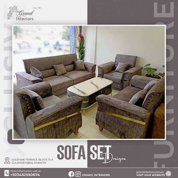 Sofa sets sofa collection sofa cum bed designer Grand interiors 1