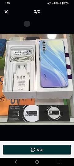 Vivo S1 mobile brand new condition light blue colour  total genuine