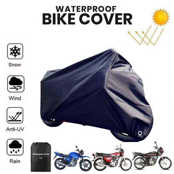 Bike Cover 100% Water Proof Universal 70 And 125 0