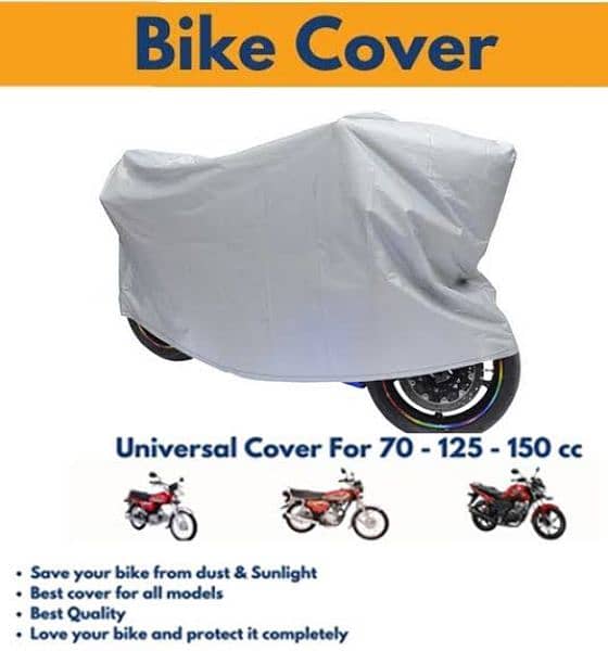 Bike Cover 100% Water Proof Universal 70 And 125 2