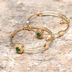 2 Pcs Gold Plated Kara Bracelet