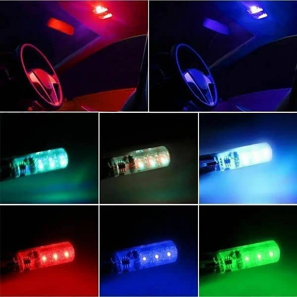 SMDs LED Car Parking Light Bulbs Pair Remote control 2