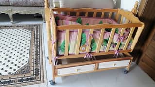 Wooden baby cot for sale