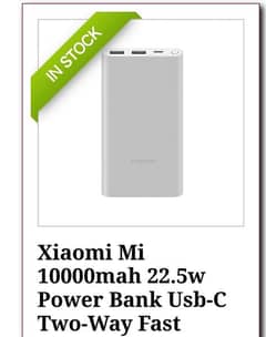 Xiaomi Mi 1000 MaH power bank