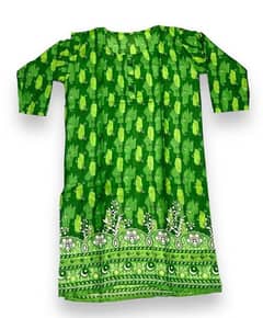 1 pcs women,s stitched lawn printed shirt