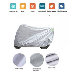 70CC Motorbike Cover, Silver