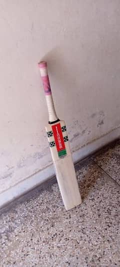 cricket hard ball bat gray nicolls with sheet on it