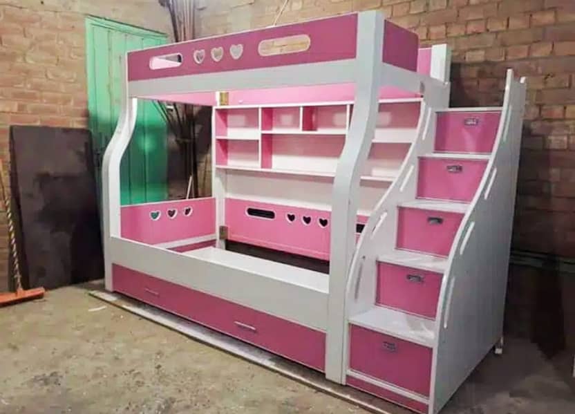 Bunk bed | Kid wooden bunker bed |Double bed | Triple bed 03234921584 0