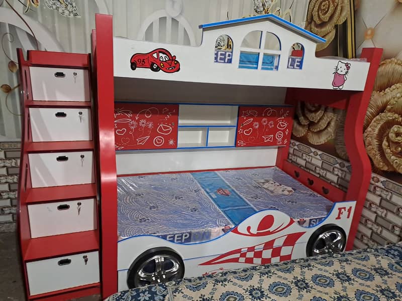 Bunk bed | Kid wooden bunker bed |Double bed | Triple bed 03234921584 2