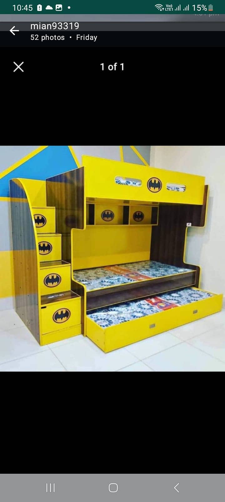 Bunk bed | Kid wooden bunker bed |Double bed | Triple bed 03234921584 4