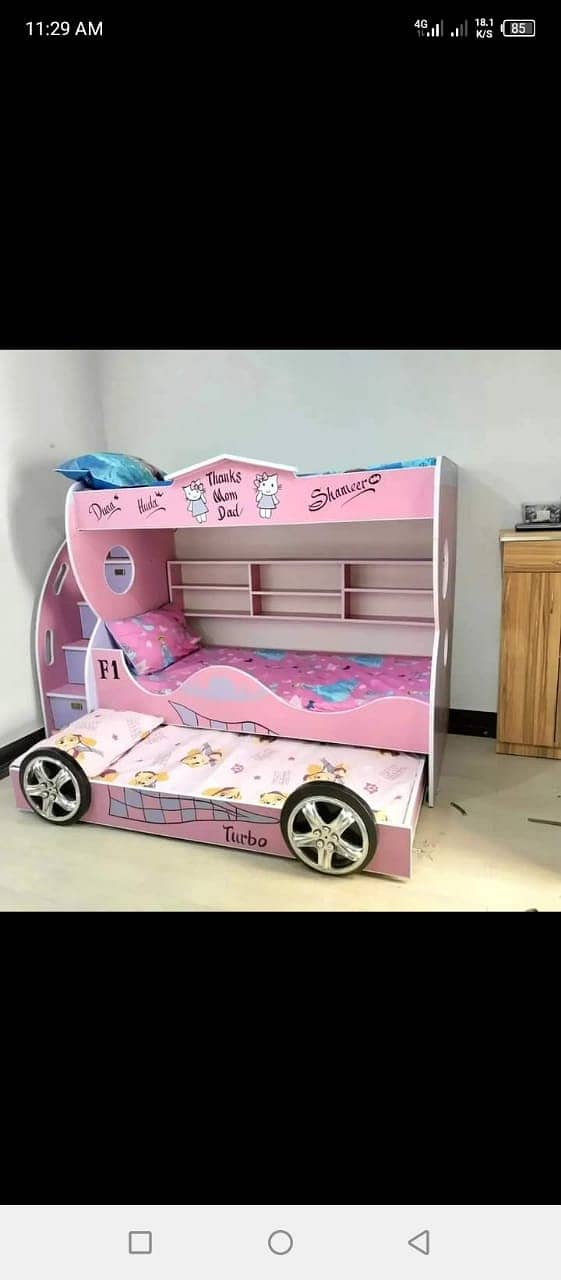 Bunk bed | Kid wooden bunker bed |Double bed | Triple bed 03234921584 6