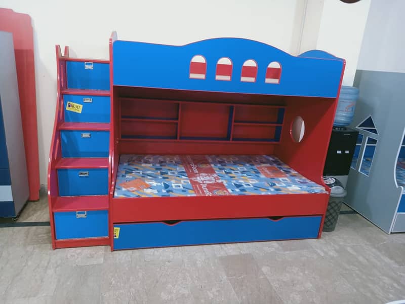 Bunk bed | Kid wooden bunker bed |Double bed | Triple bed 03234921584 7