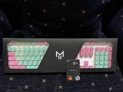 Keyboard: Miami Vice Pudding Backlit Keycaps