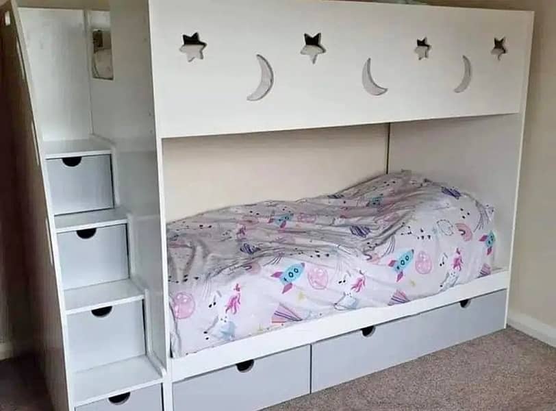 Bunk bed | Kid wooden bunker bed | Baby bed | Double bed | Triple bed 4