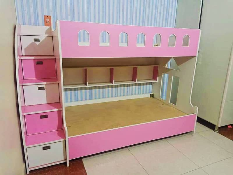 Bunk bed | Kid wooden bunker bed | Baby bed | Double bed | Triple bed 4