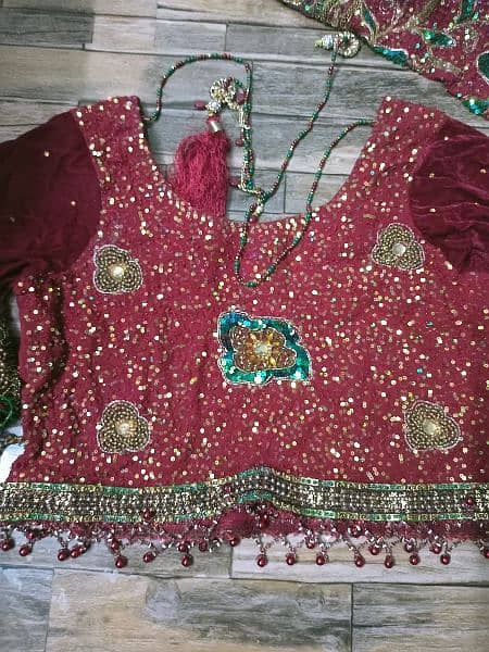 bridal/party wear full heavy loaded sharara (mermaid style) 5