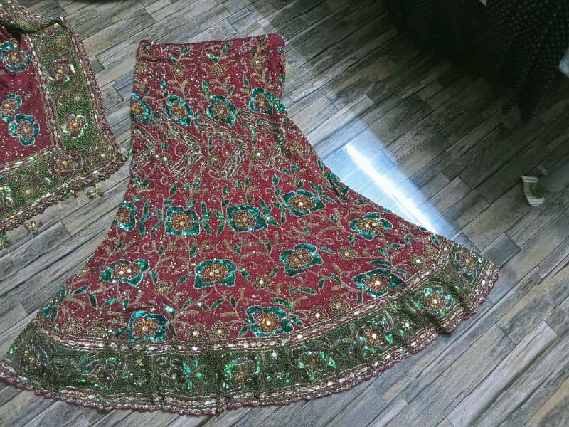 bridal/party wear full heavy loaded sharara (mermaid style) 9