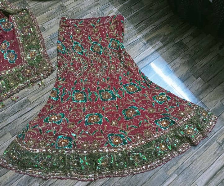 bridal/party wear full heavy loaded sharara (mermaid style) 10