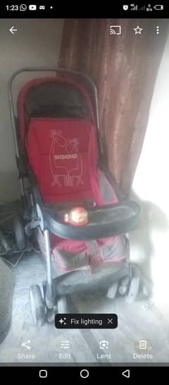 Pram plus bed plus baby chair