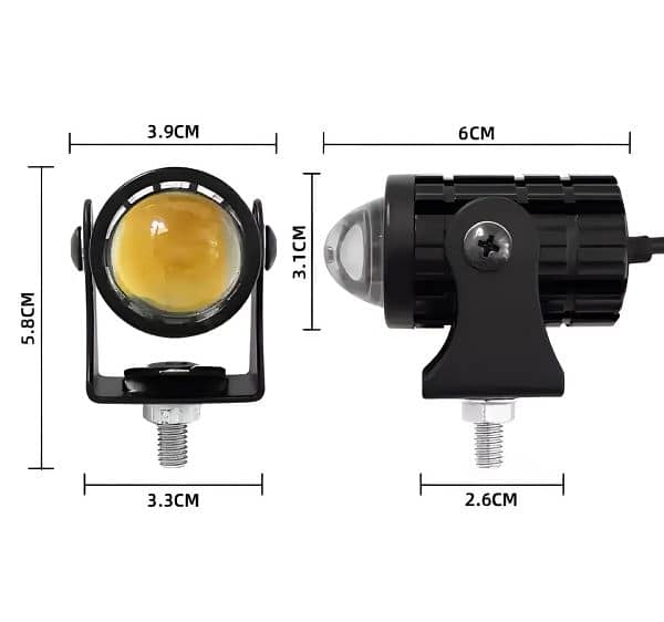 (2Pcs) Mini Dual Function Fog Lights 2