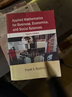 Applied Mathematics for Business, economics and social Sciences