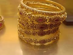 artificial bangles gold design make he stole in gold water