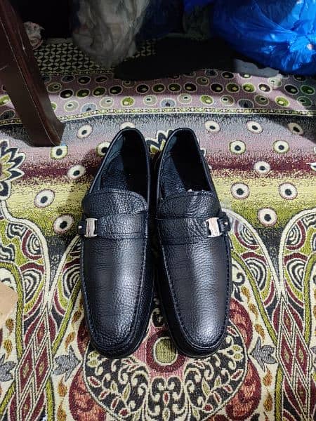 Original Salvatore Ferragamo bravo black leather loafers for sale 0