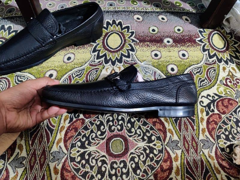 Original Salvatore Ferragamo bravo black leather loafers for sale 1