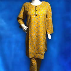 Ladies Dress | Casual Dress | Forma l Dress | Cotton Dress | 2 Pc Suit