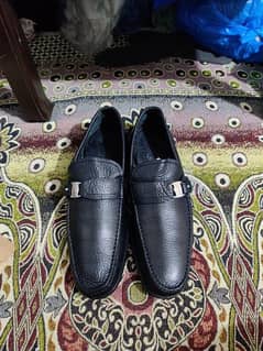 Original Salvatore Ferragamo bravo black leather loafers for sale