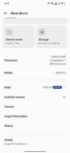 OnePlus 7 pro 8gb/256gb