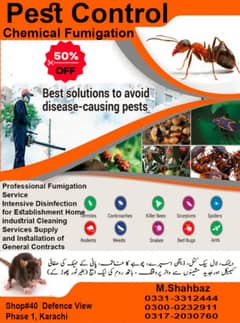 Fumigation control /  Pest control /dheemak control / bugs spray