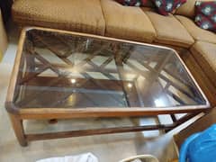 GLASS TOP CENTRE TABLE