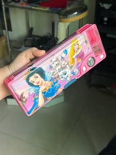 disney princess pencil box pink colour for girls