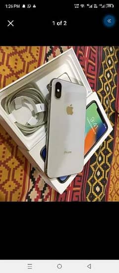 iphone x PTA Approved 256GB Whatsapp 03221185228