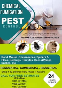 Pest Control Service - Fumigation service - deemak control Services