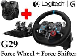 logitech G29 driving force racing wheel and shifter