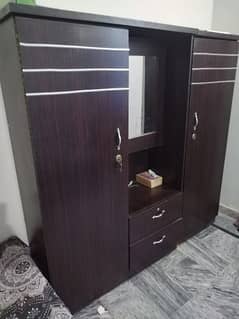 bed and wardrobe