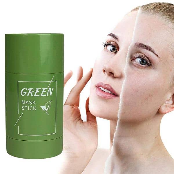 Green stick mask. skin beauty 1