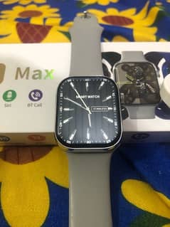 Watch 9 Max Smart Watch | Stainless Steel | Single silicon strap | Big